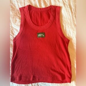 Daily Drills Red Tank Top
